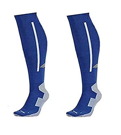 NEVER QUIT Polyester Men's Solid Knee Length Socks for Hockey/Soccer (