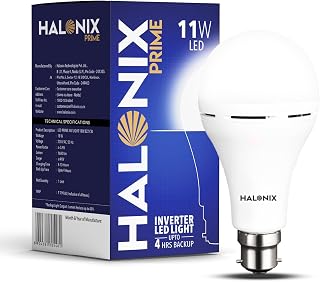 11W Rechargeable Emergency Light B22D Inverter LED Bulb for Power Cuts