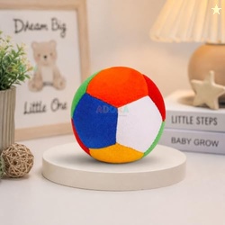 EITHEO Plush Soft Baby Ball Toy | Colorful Fabric Sensory Football for