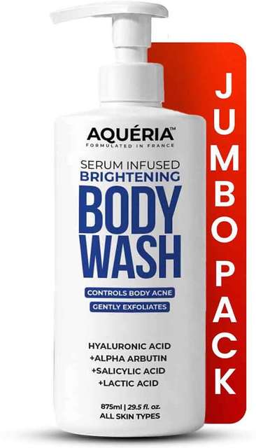 Aqueria 3 in 1 Serum Infused Brightening Body Wash with Hyaluroni...mo