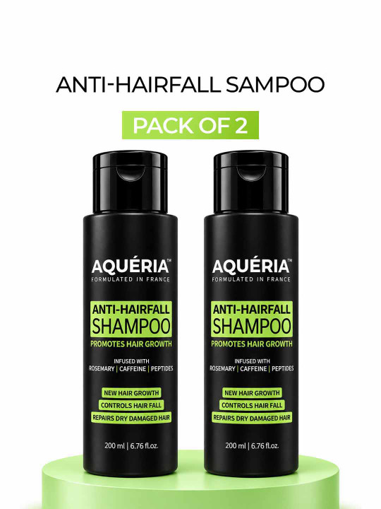 Aqueria Set Of 2 Anti Hairfall Shampoo With Rosemary - 200 ml Each
