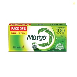 Margo Original Neem Soap 125gm X 8 | Powered With Goodness of 1000 Nat