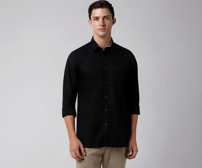 Peter England Men's Cotton Regular Fit Shirt
