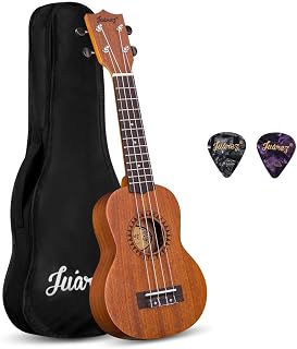JUAREZ JRZ21UK 21  Soprano Ukulele Kit, AQUILA Strings, Sapele Body, R