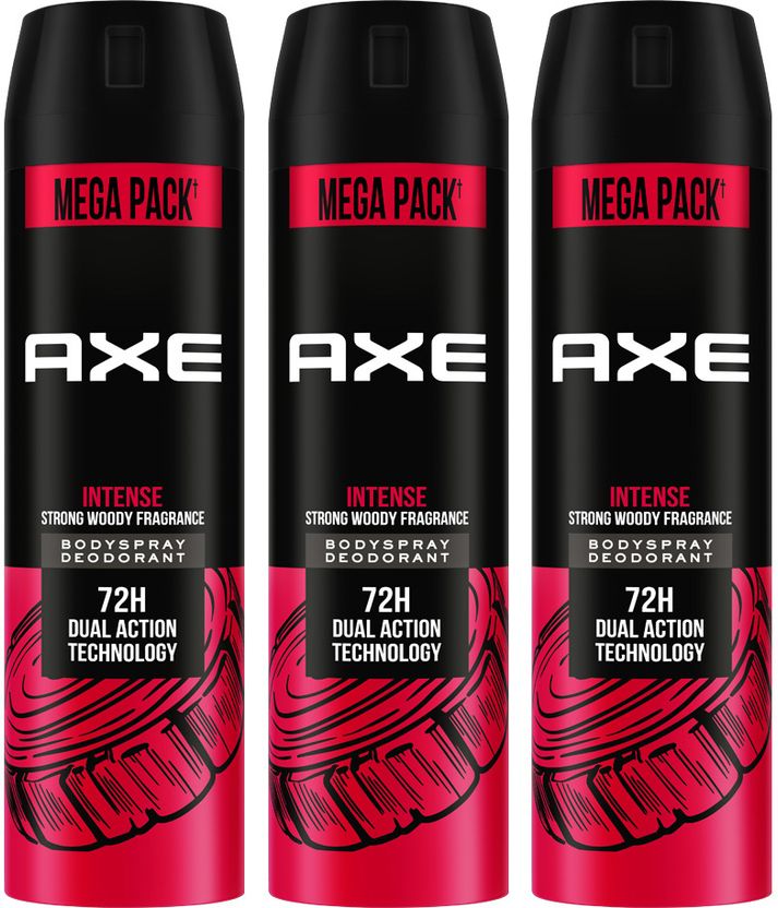 AXE intense Body Spray - For Men (645 ml, Pack of 3)