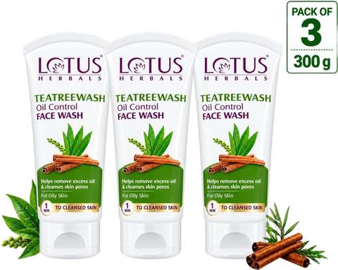 LOTUS HERBALS Teatreewash  | with Tea Tree Oil & Cinnamon | Anti ...mo