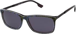 Solid Square Unisex Non-Polarized Sunglasses -(Dl5166 003 55 S |55| Gr