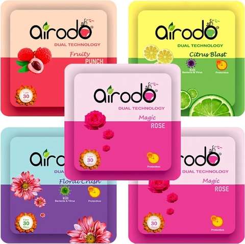AIRODO Pocket Gel Air Freshener |Mix Scents (Fruit |Citrus Blast ...mo