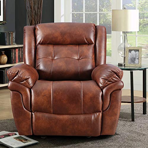 HomeTown Fabric Eclairs Single Seater Sofa (Tan)