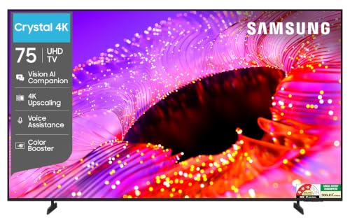 Samsung 75 inch (189cm) Crystal UHD 4K Vision AI 2026 Smart TV | 4K Up