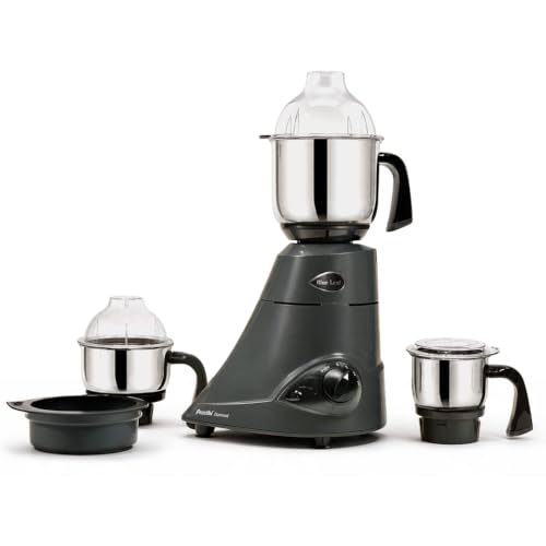 Preethi Blue Leaf Diamond Mixer Grinder, 750 Watt 3 Jars + Flexi Lid,