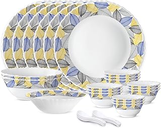 27 Pieces Kora Opalware Dinner Set for Family of 6