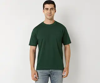 Men's Cotton T-Shirt | Drop Shoulder | Back Print | Regular Fit | Casu