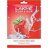 Lakme Blush & Glow Strawberry Sheet Mask|| 25 ml