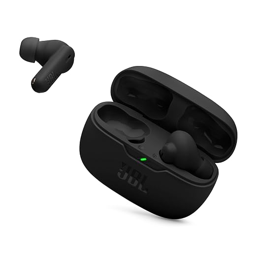 JBL Vibe Beam 2 - Active Noise Cancelling Earbuds - Black | JBL Pure B