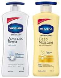 Derma Care Advanced Repair Body Lotion 400 ml & Vaseline Intensive Car