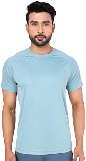 Colors By Rupa Mens PLAYSURE Dry FIT Raglan Sleeve Activewear Round Ne