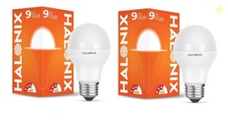 Halonix Astron Plus Base E27 9-Watt LED Bulb (Pack of 2, Cool White)