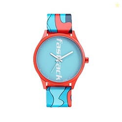 Fastrack Topicals Quartz Analog Blue Dial Silicone Strap Unisex Watch-