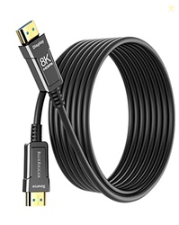 BlueRigger 8K HDMI 2.1 Fiber Optic Cable, Ultra HD, High Speed Cable/A