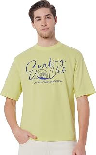 Men's Letter Print Oversized Fit T-Shirt