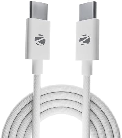 Zebronics Wattz 240CC1 Type-C to Type-C Braided Cable, PD 240W, 2 Mete