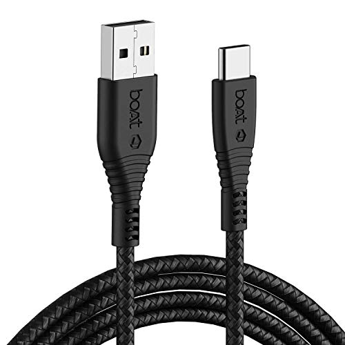 boAt Type C A325/A320 Tangle-free, 60W Sturdy Type C Cable with 3A Rap