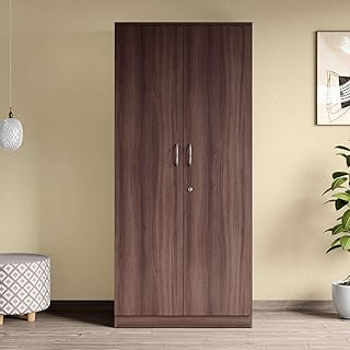 Interio by Godrej EWA 2-Door Wooden Wardrobe | 1-Year Warranty, 1 Draw