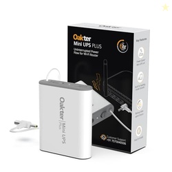 OAKTER Mini UPS Plus WiFi Router Broadband Modem | Backup Up to 6 Hour