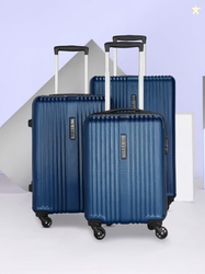 KILLER Hard Body Set of 3 Luggage 4 Wheels - STRG- Dark Blue- Combo (2