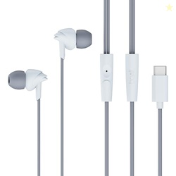 boAt Bassheads 300C Wired Earphones,Type-C Jack, 10mm Drivers, Signatu