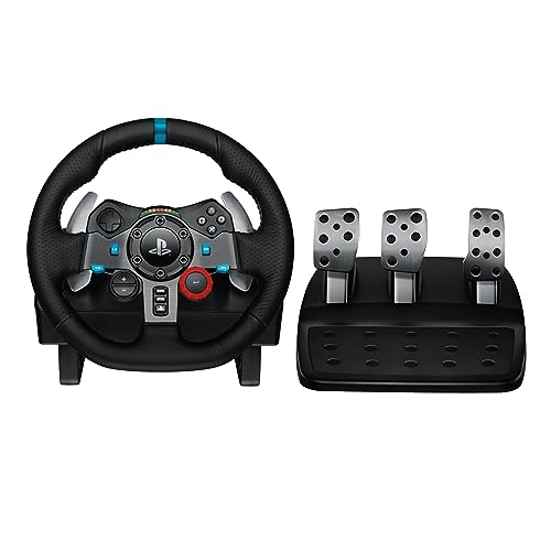 Logitech G29 Driving Force Racing Wheel and Floor Pedals, Real Force F