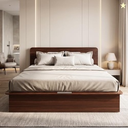 Interio by Godrej Juno Queen Size Wooden Bed with Box Storage