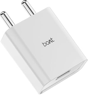boAt 12W Charger Adapter for Fast Charging, USB-A Port; Compact & Ligh
