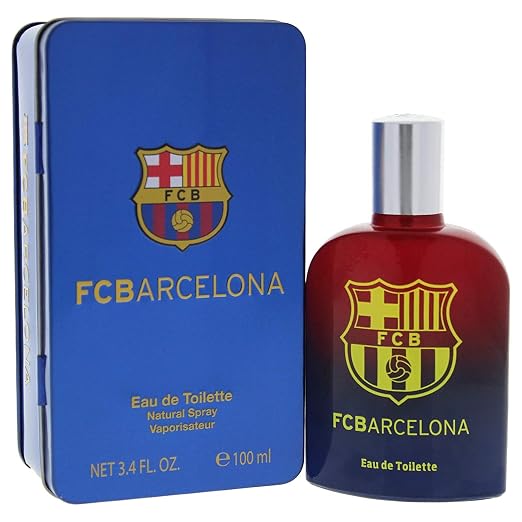 Air-Val International Eau de Toilette Spray for Men FC Barcelona, 3.4