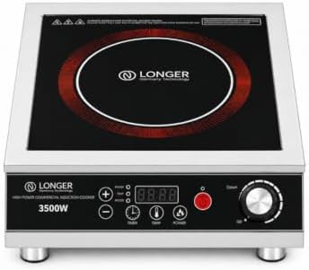 LONGER Commercial Induction 3500W Cooktop | Heavy Duty Stainless Steel