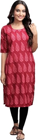 Women Crepe Regular Kurta