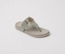 ELLE Women's Flats Thong-Strap Sandals with Equestrian-Style Buckle
