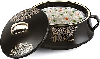 CELLO Midas Casserole Hot Pot Box for Daily Use & Kitchen 1500 ml, Bla