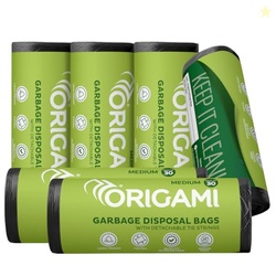 Origami Disposable Garbage Bags | Medium | Pack of 3x2 | 30 Counts Eac