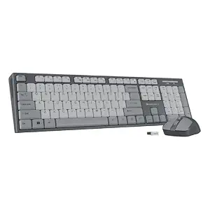 Zebronics Wireless Keyboard & Mouse Combo 104 UV-Printed Keys,  Key, 1