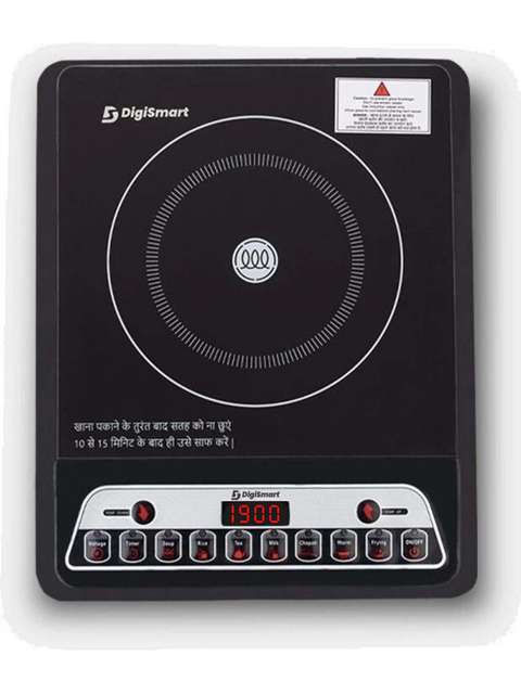 DIGISMART 1900 W Induction Cooktop Push Button (Black, Induction ...mo