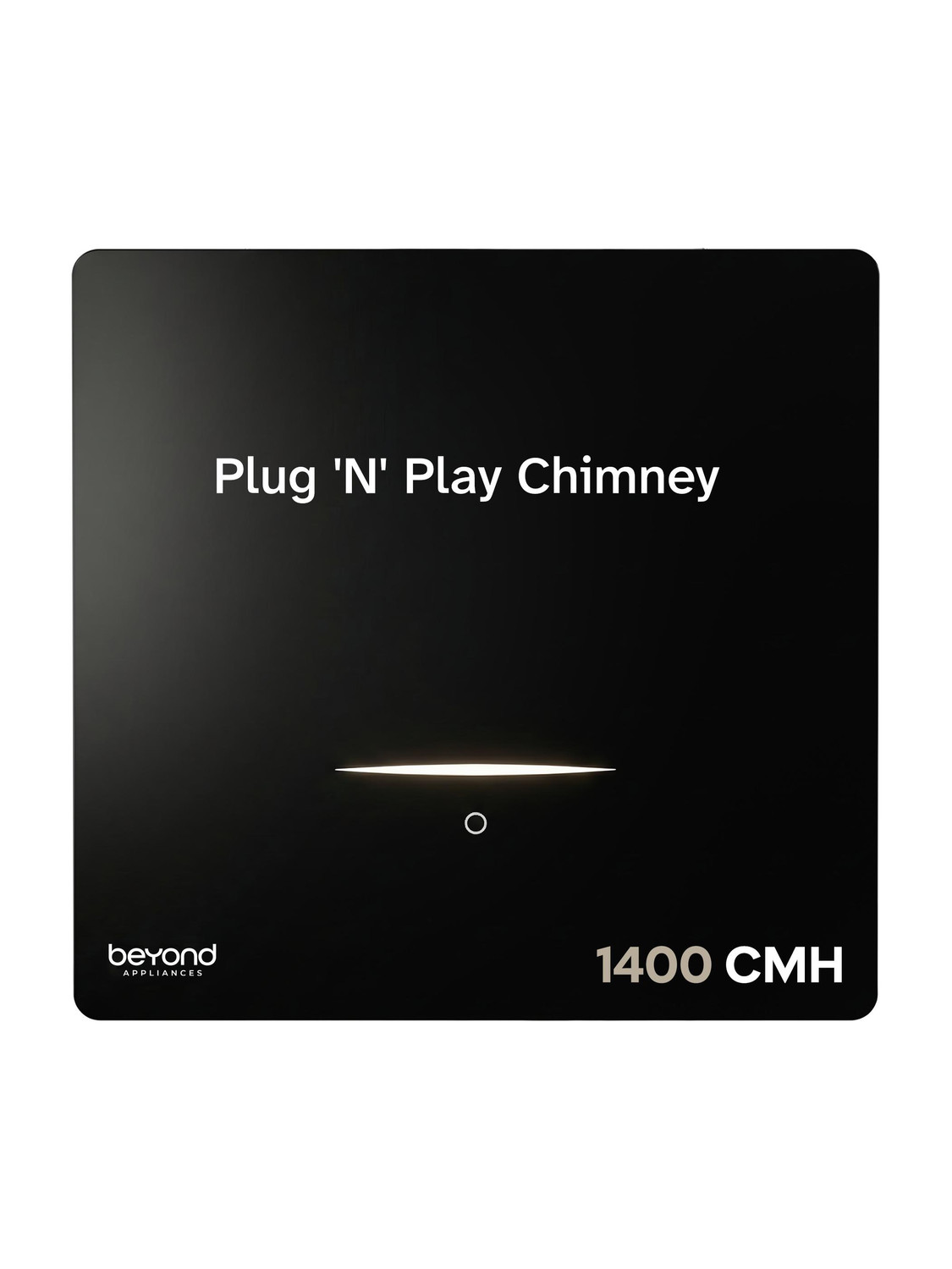 Beyond Appliances CUBE PLUG AND PLAY CHIMNEY 1400 CMH 60 cm | Auto Cle
