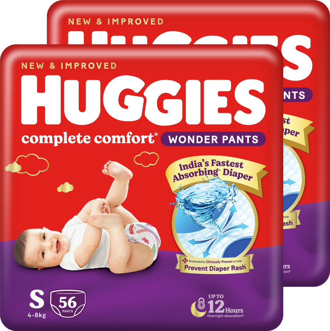 Huggies Complete Comfort Wonder Pants, India's Fastest Absorbing Diape
