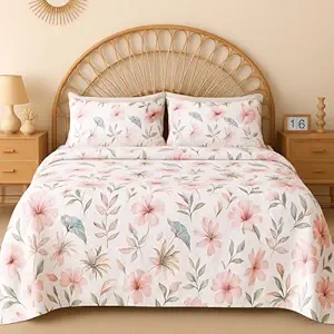 BSB HOME 100% Cotton CloudTouch Double Bed Bedsheet Set | 144 TC Soft