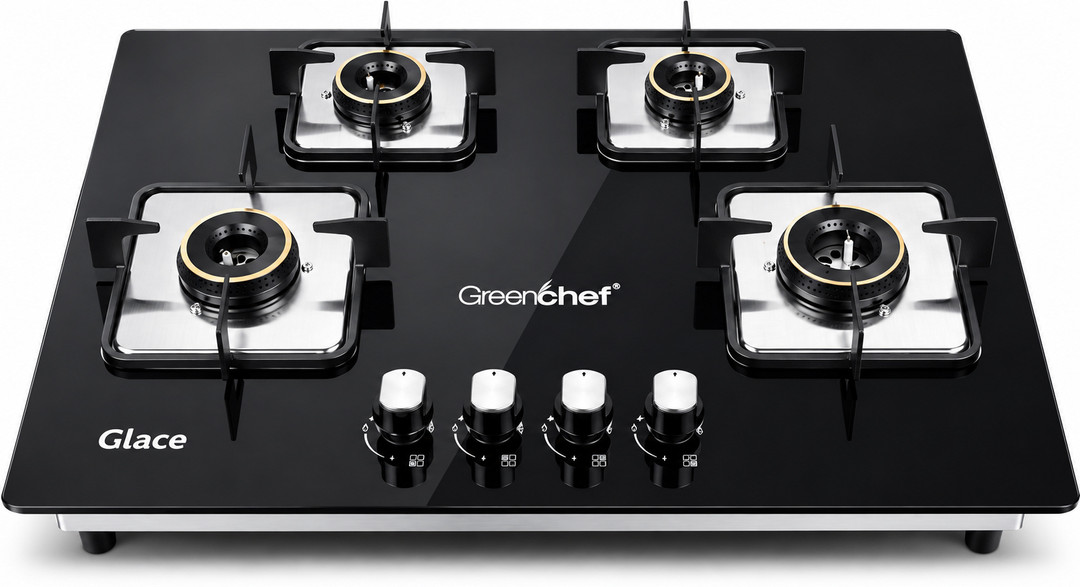Greenchef Glace Glass Automatic Hob (4 Burners)