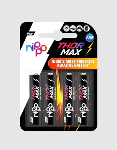 Nippo Thor MAX AAA Alkaline Battery (Pack of 4)