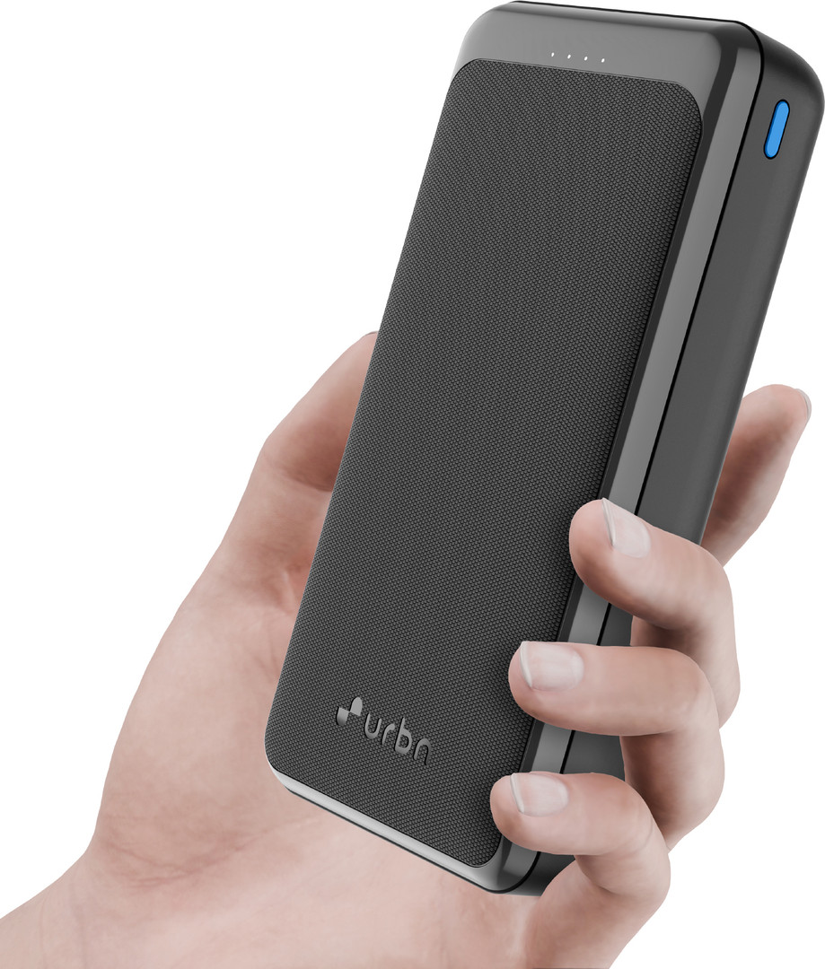 URBN 20000 mAh 35 W Compact Power Bank Black, Lithium Polymer, for Mob