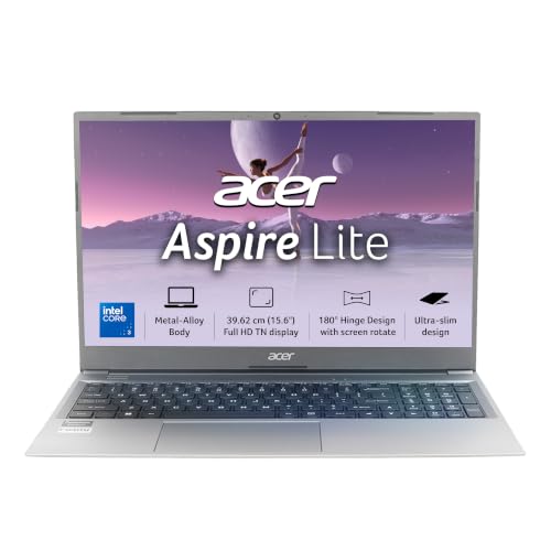 Acer Aspire Lite, Intel Core 3-100U Processor, 8GB DDR4 RAM/512GB SSD,