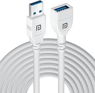 Portronics Uniconnect, 5M USB Extension Cable, Durable USB Type-A Male